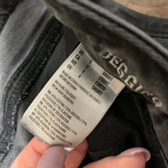 American Eagle Black Skinny Jeans Size 2 - Picture 5 of 5